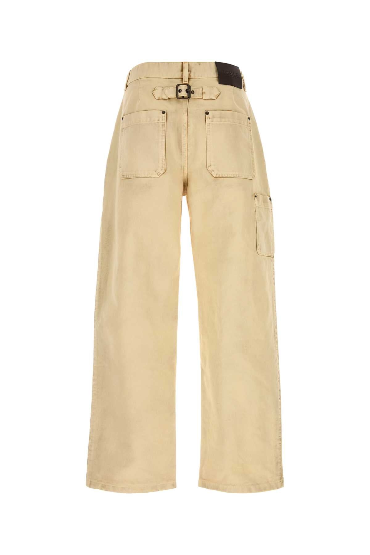 Beige Cotton Pant Exterior: Pantaloni
