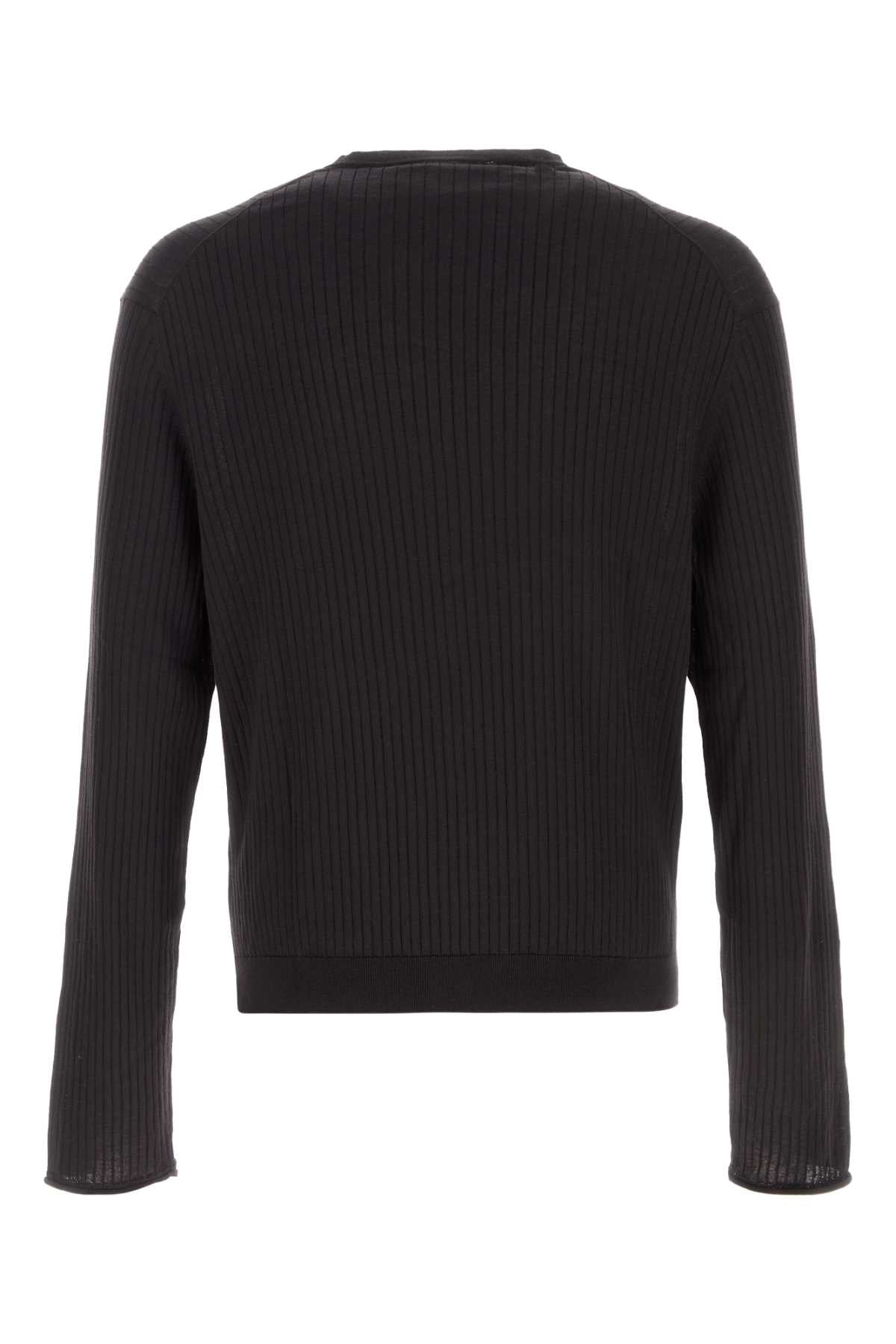 Noble Navy Cotton Crepe Exterior: Maglie