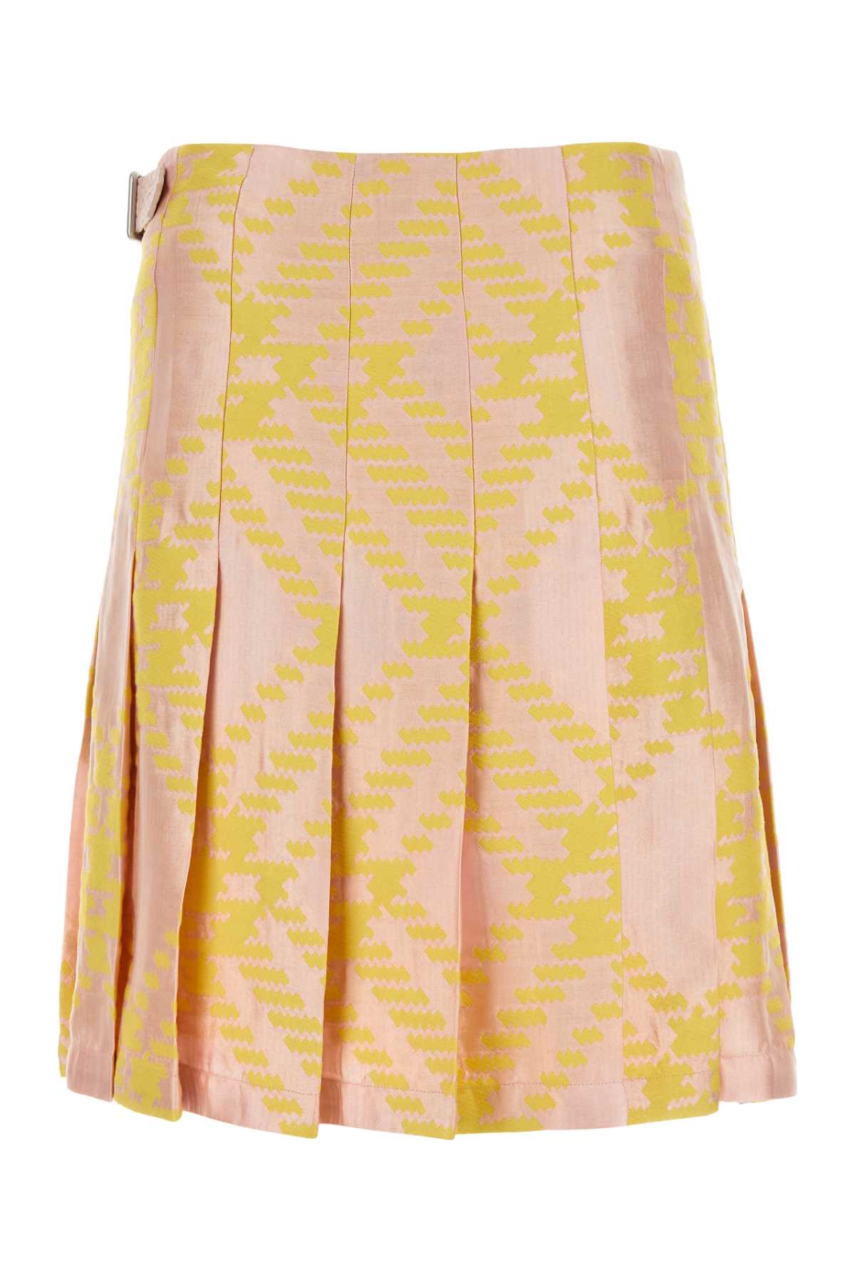Embroidered Cotton Blend Skirt Sherbetipcheck Gonne