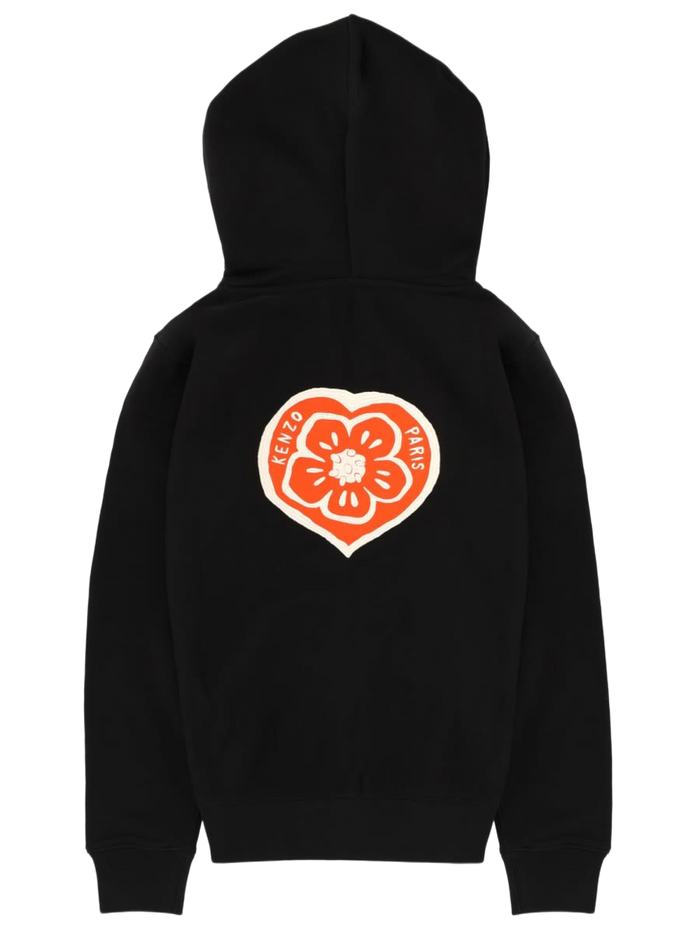 Kenzo Boke Heart Sweatshirt Black Cotton Sweatshirts