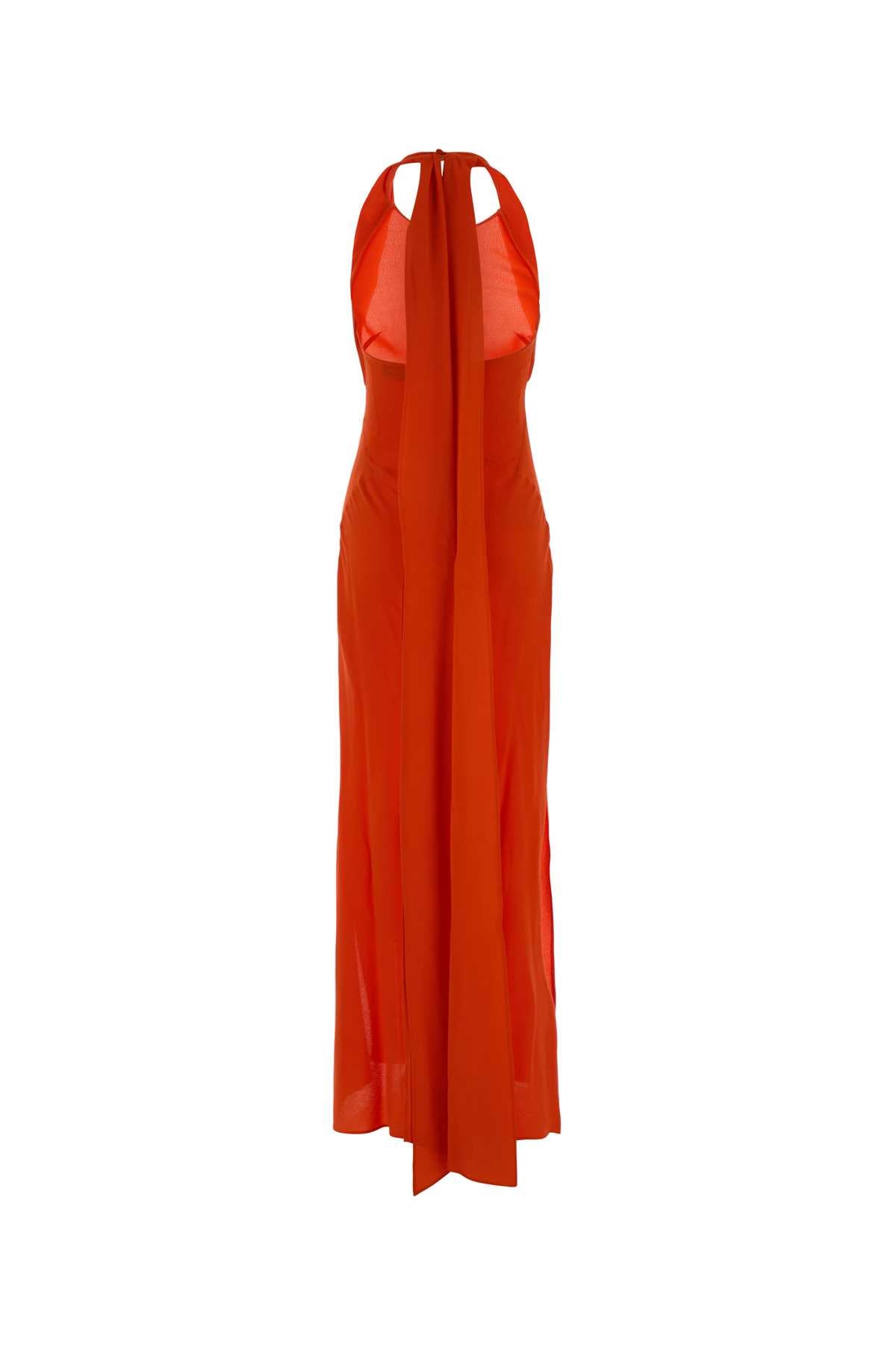 Orange Marocaine Long Dress Exterior: Viscose Abiti Lunghi
