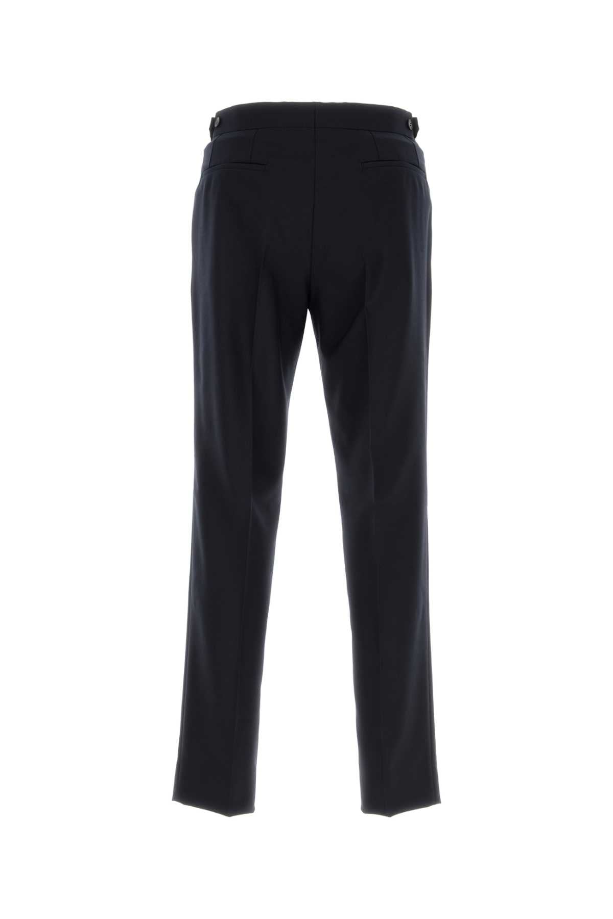 Midnight Blue Wool Pant Navy Exterior: Pantaloni