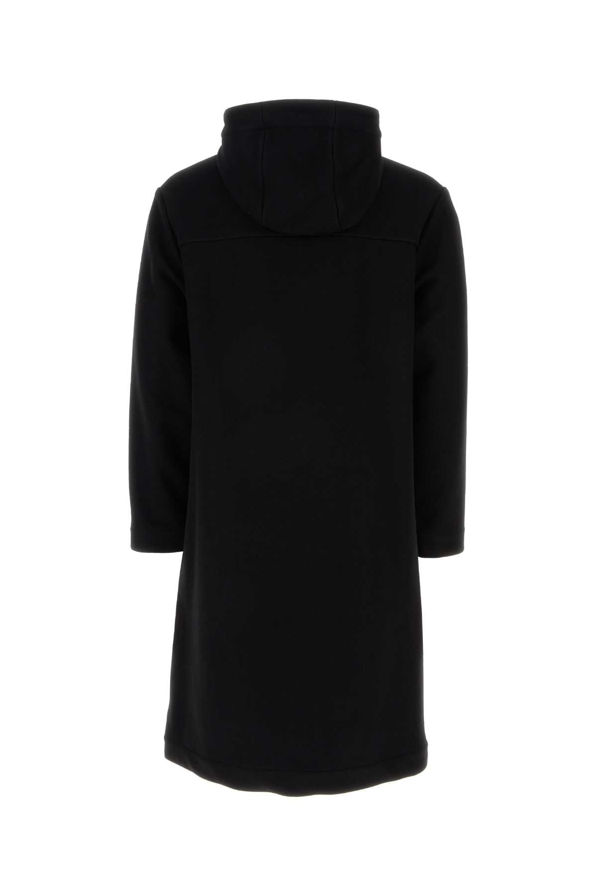 Black Wool Blend Parka Neroblack Exterior: Virgin Nylon Giubbini