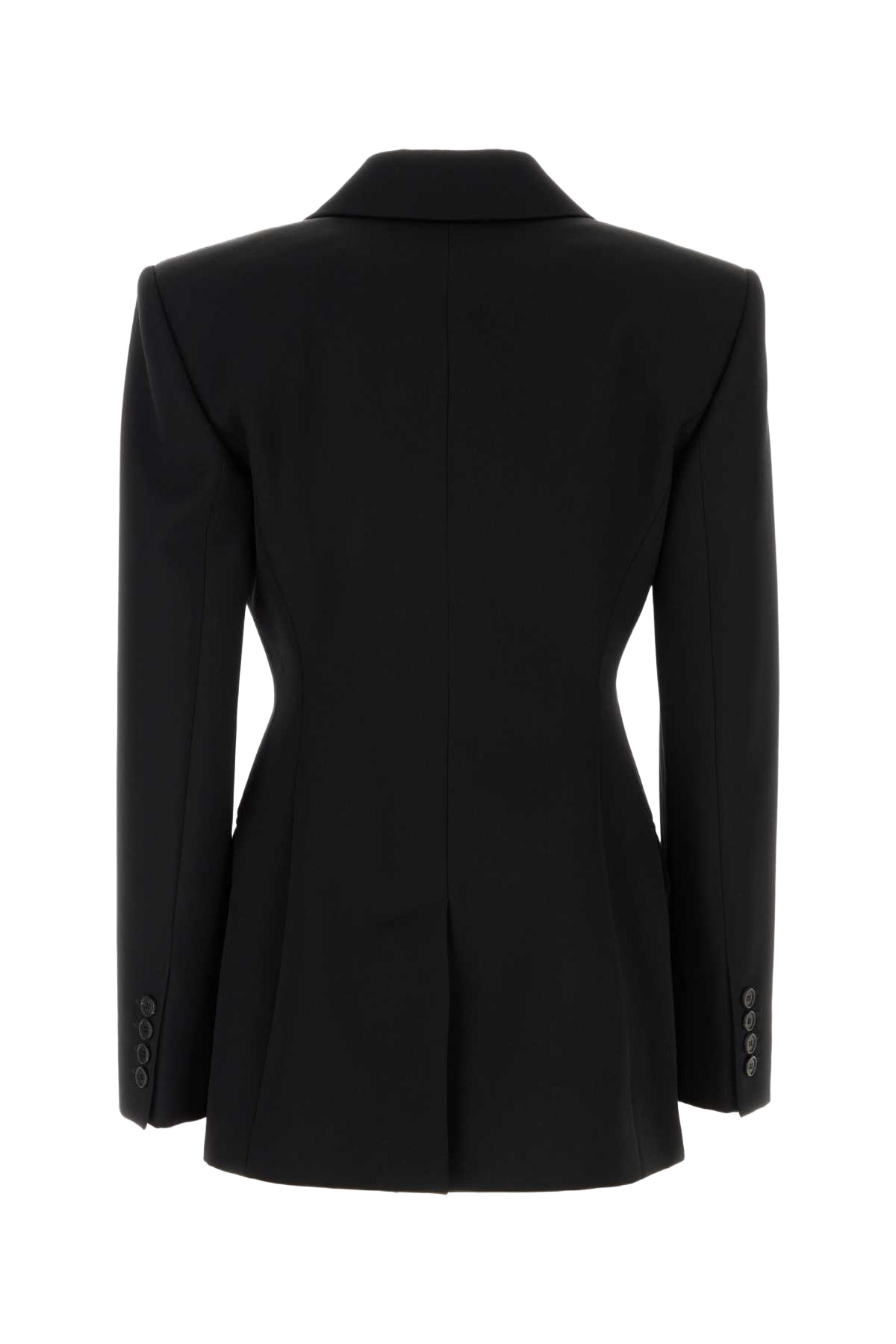 Black Wool Blazer Giacche E Gilet