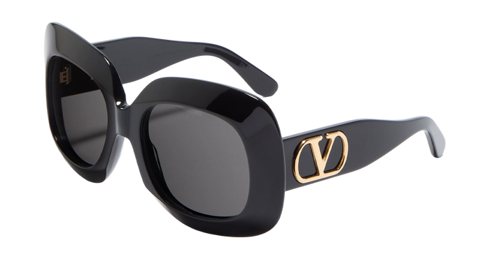 Vls-180a - Black V-Light Gold Nd Acetate Sunglasses