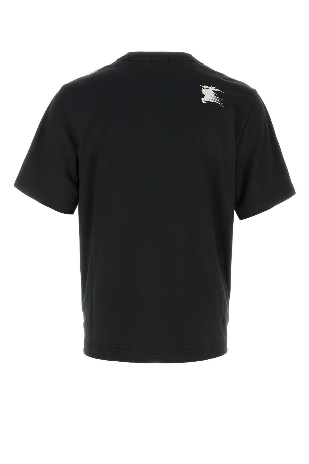 Black Exterior: Polyester T-shirt