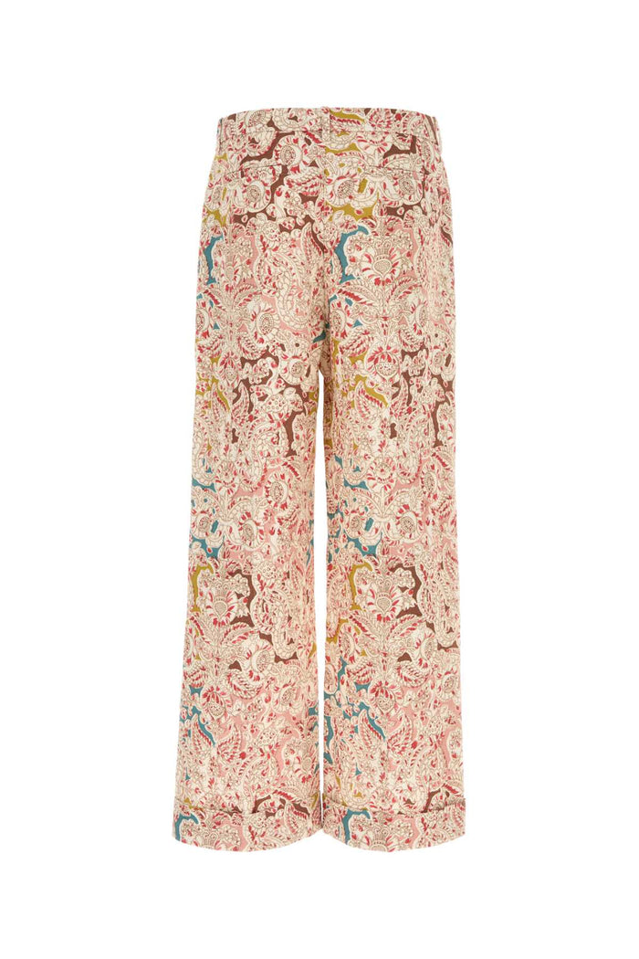 Printed Hemp Pant Multicolor Exterior: Pantaloni