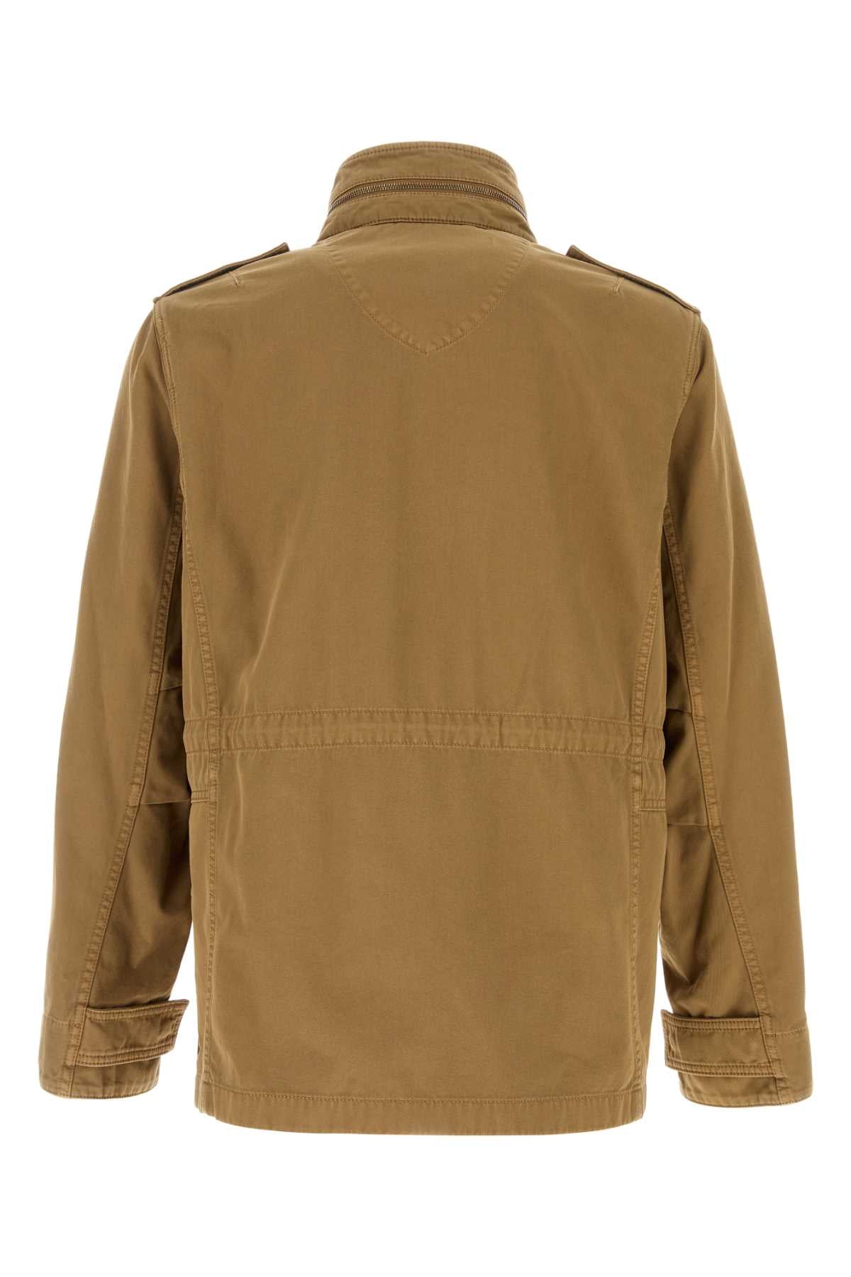 Camel Cotton Jacket Walnus Exterior: Giubbini