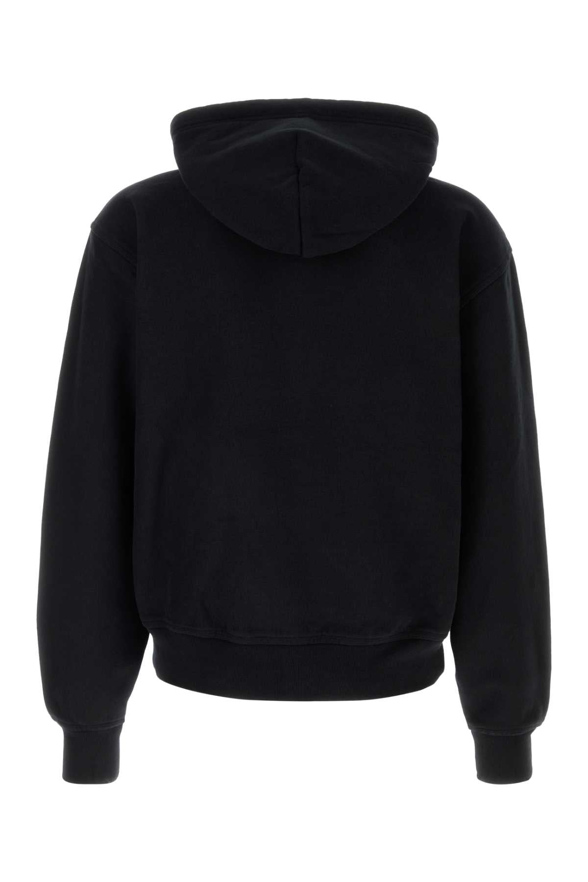Black Cotton Blend Sweatshirt Exterior: Polyester Felpe