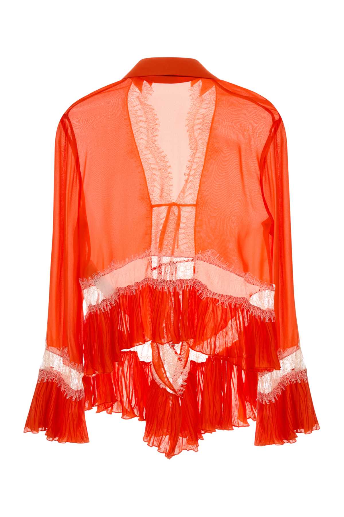 Orange Chiffon Blouse Exterior: Viscose Maglie