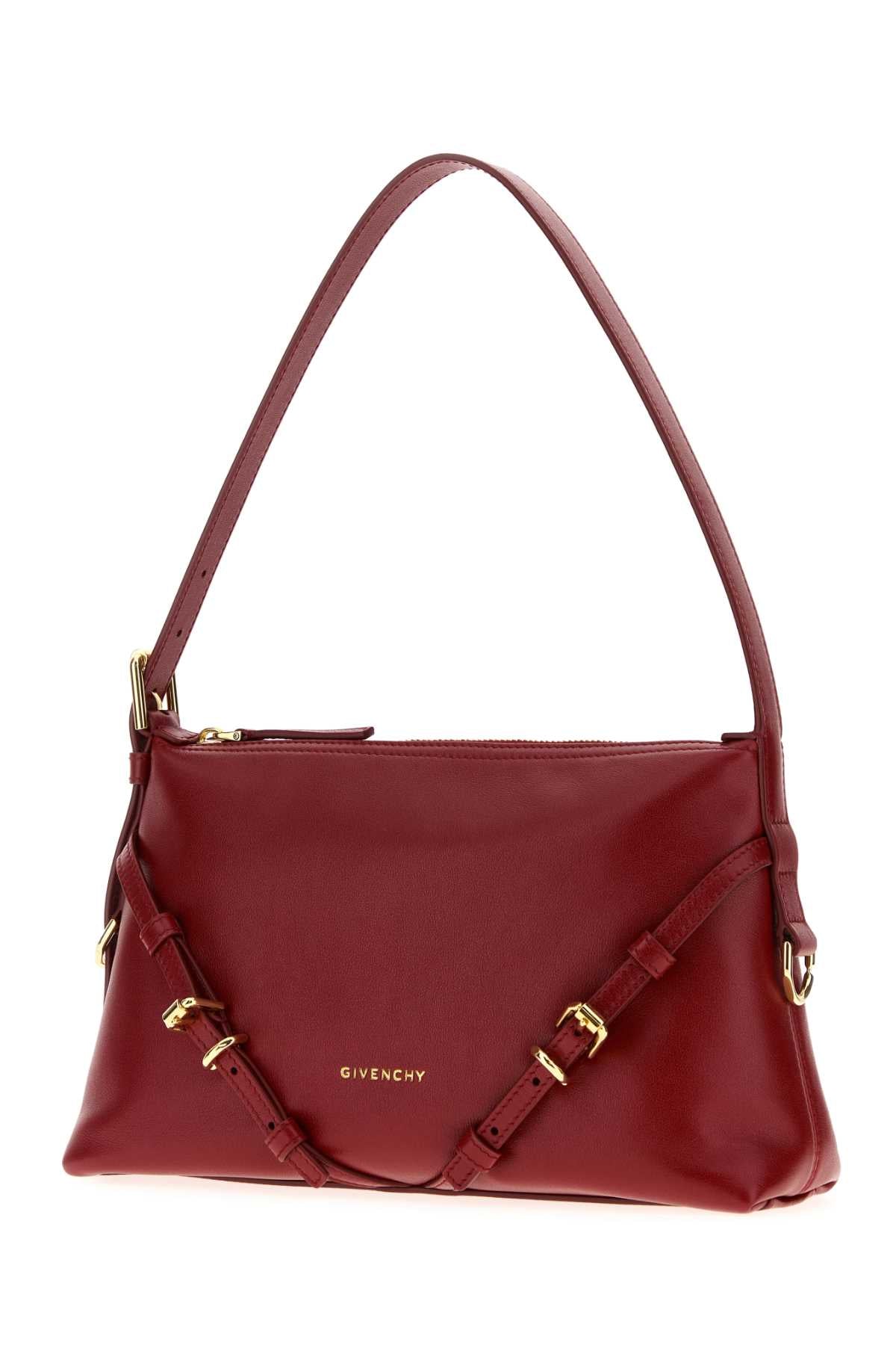 Red Leather Mini Voyou Shoulder Bag Darkred Borse A Mano