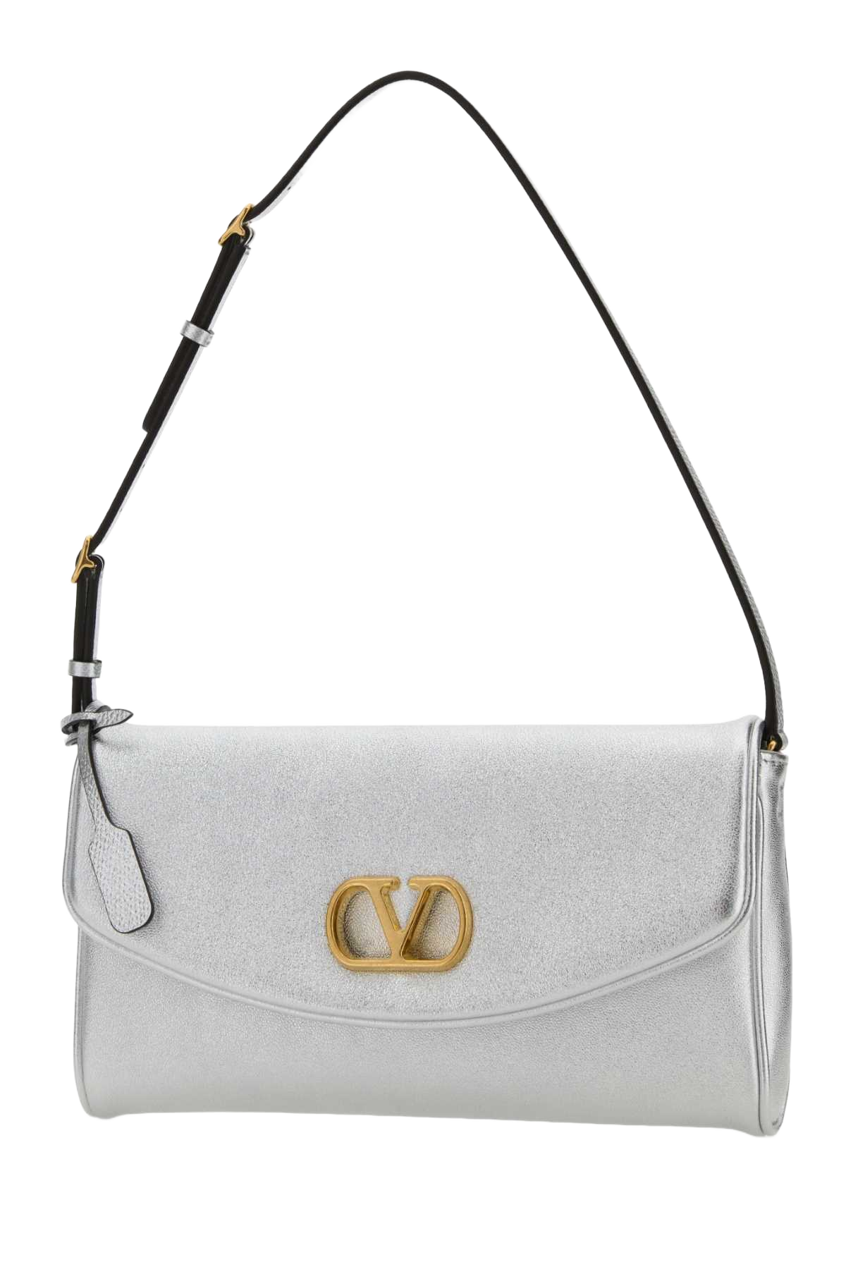 Silver Nappa Leather Devain Shoulder Bag Borse A Mano