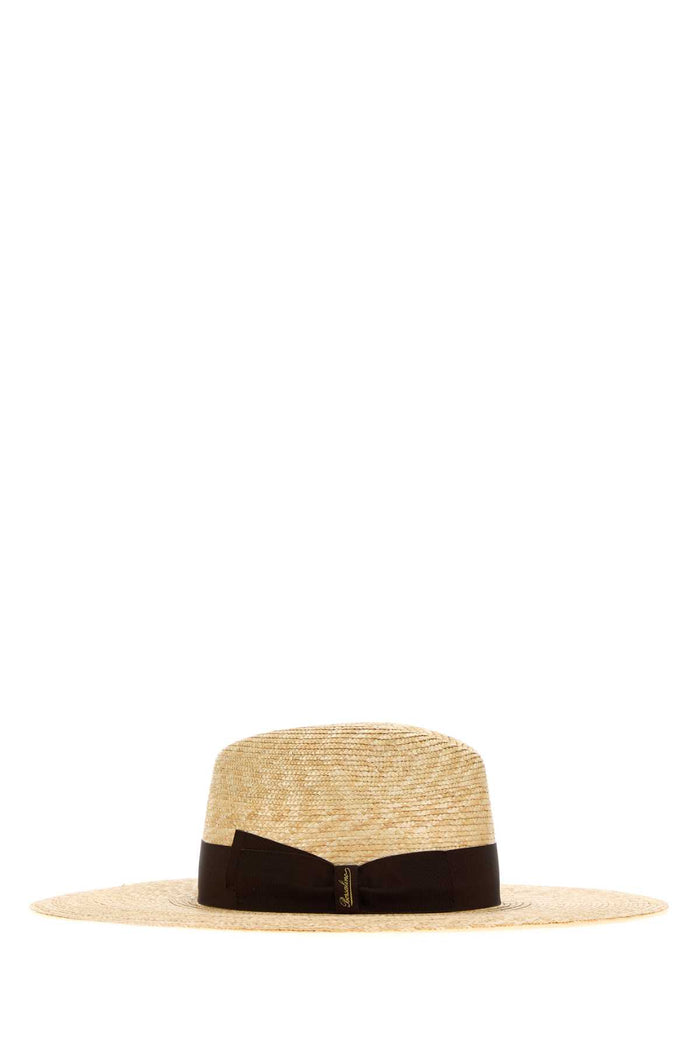 Straw Sophie Hat Naturalecintamalto Exterior: Cappelli