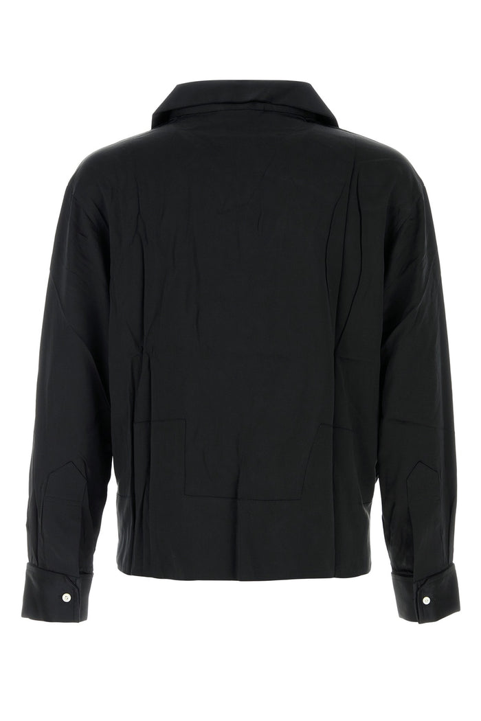 Mrf24sh022 Black Silk Camicie