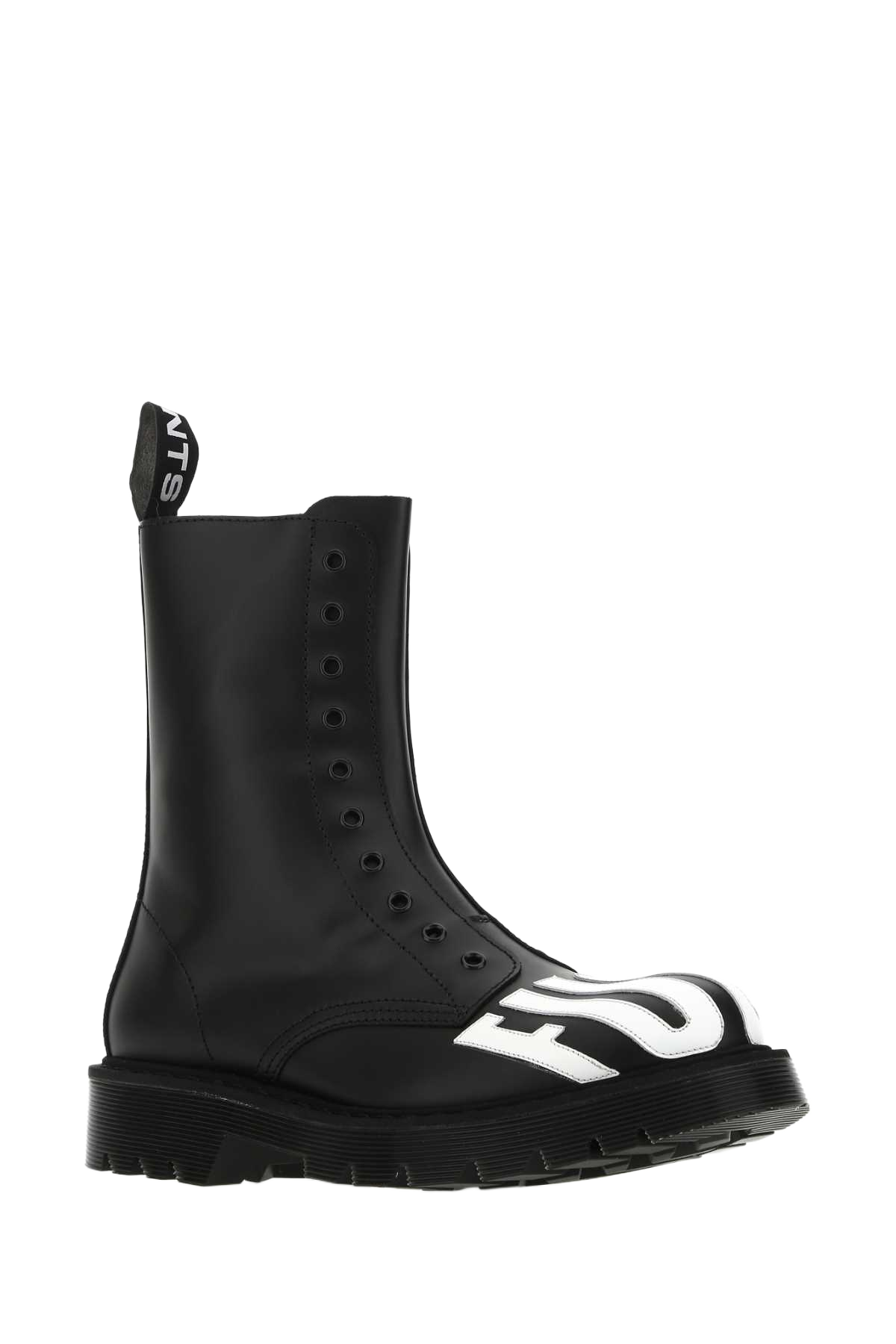 Black Leather Ankle Boots Stivali