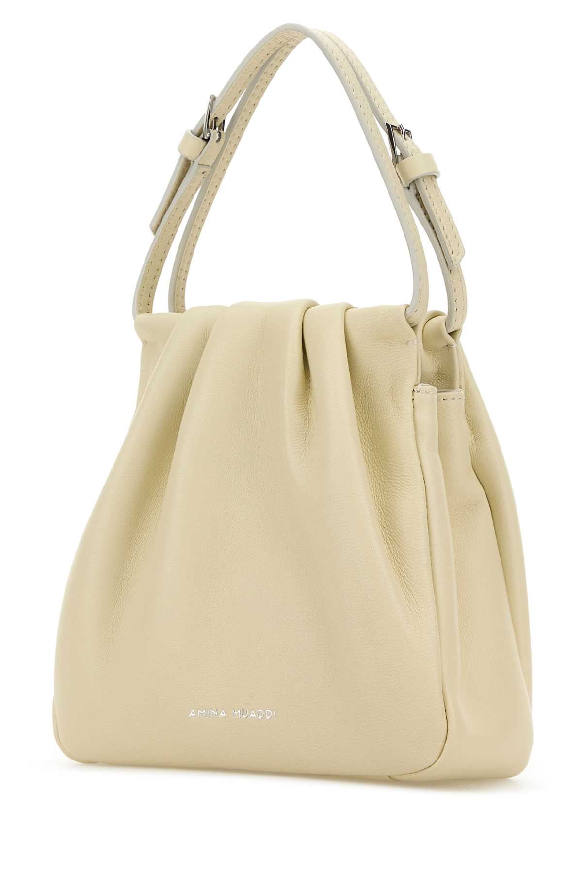 Iovry Nappa Leather Vittoria Crystal Handbag Almondsil Borse A Mano