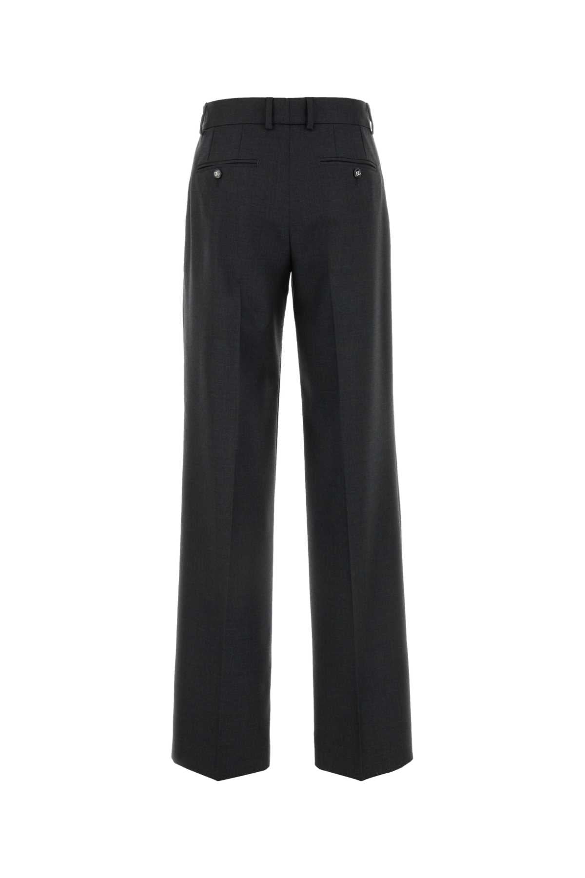Graphite Wool Pant Melangegrey Exterior: Virgin Pantaloni