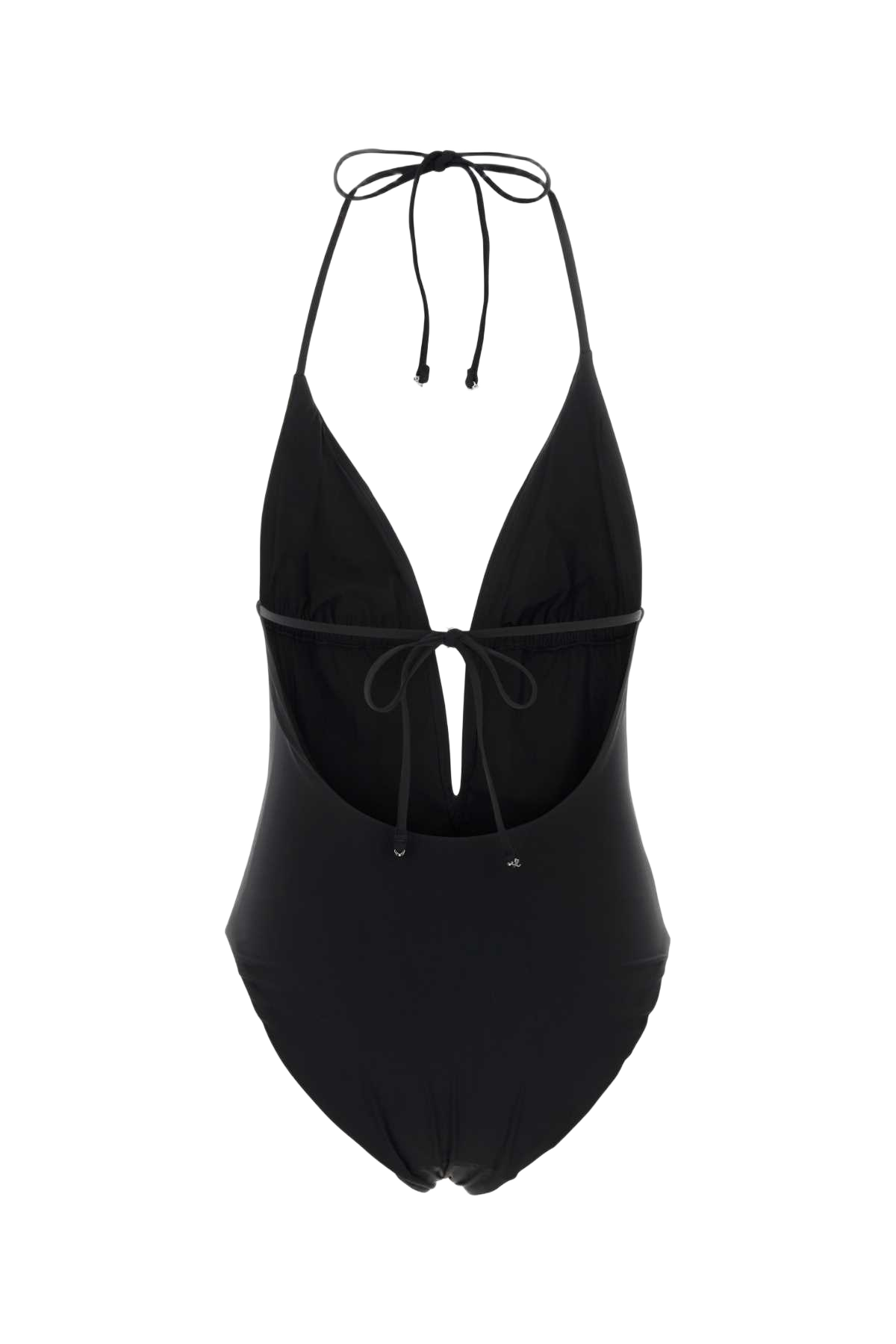 Black Stretch Nylon Swimsuit Costumi Da Bagno