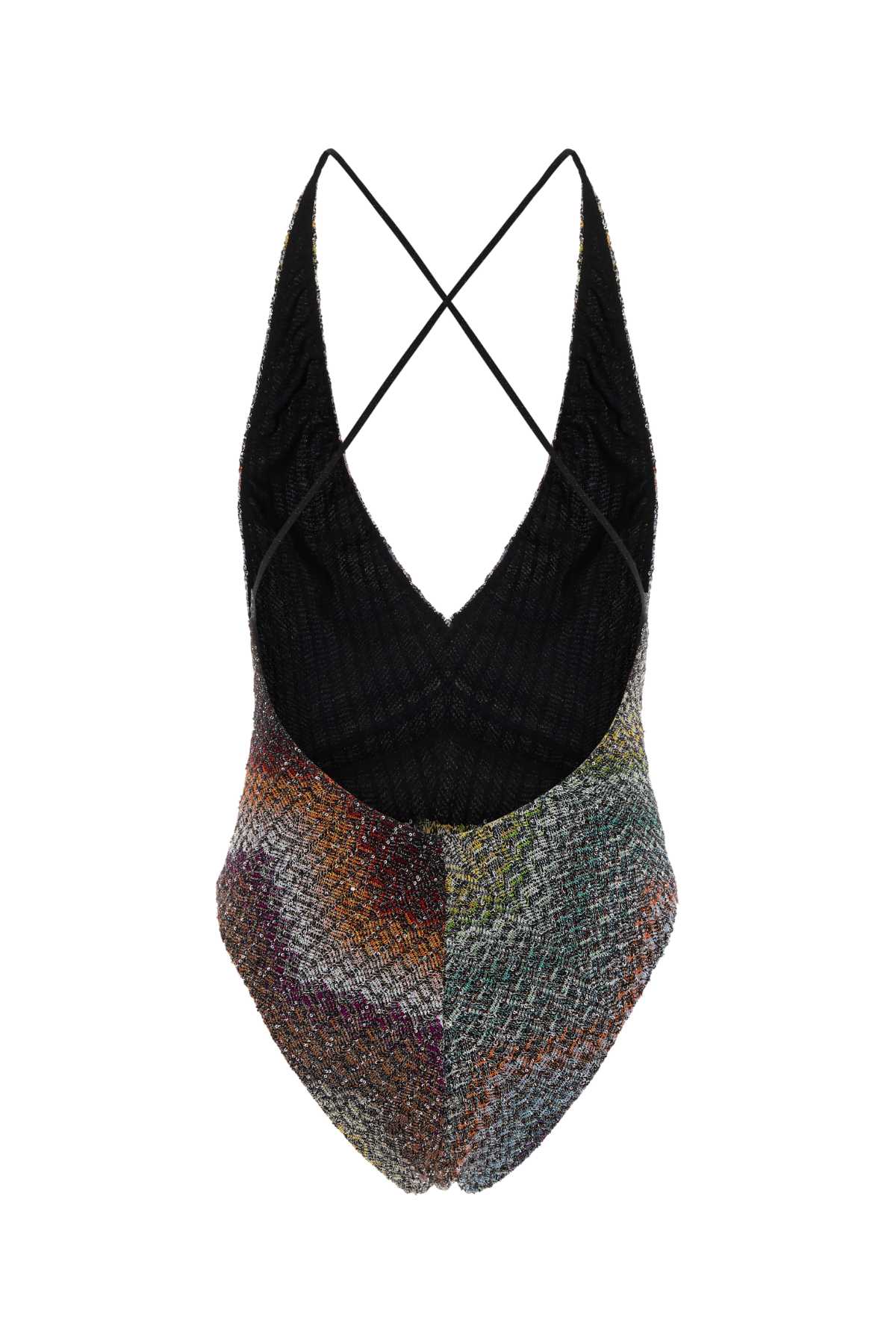 Embroidered Viscose Blend Swimsuit Multidark Abiti