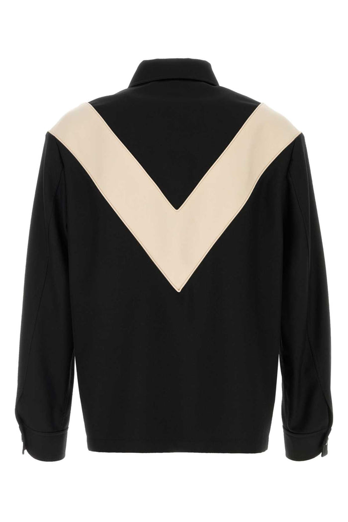 Black Gabardine Jacket Nero Giubbini