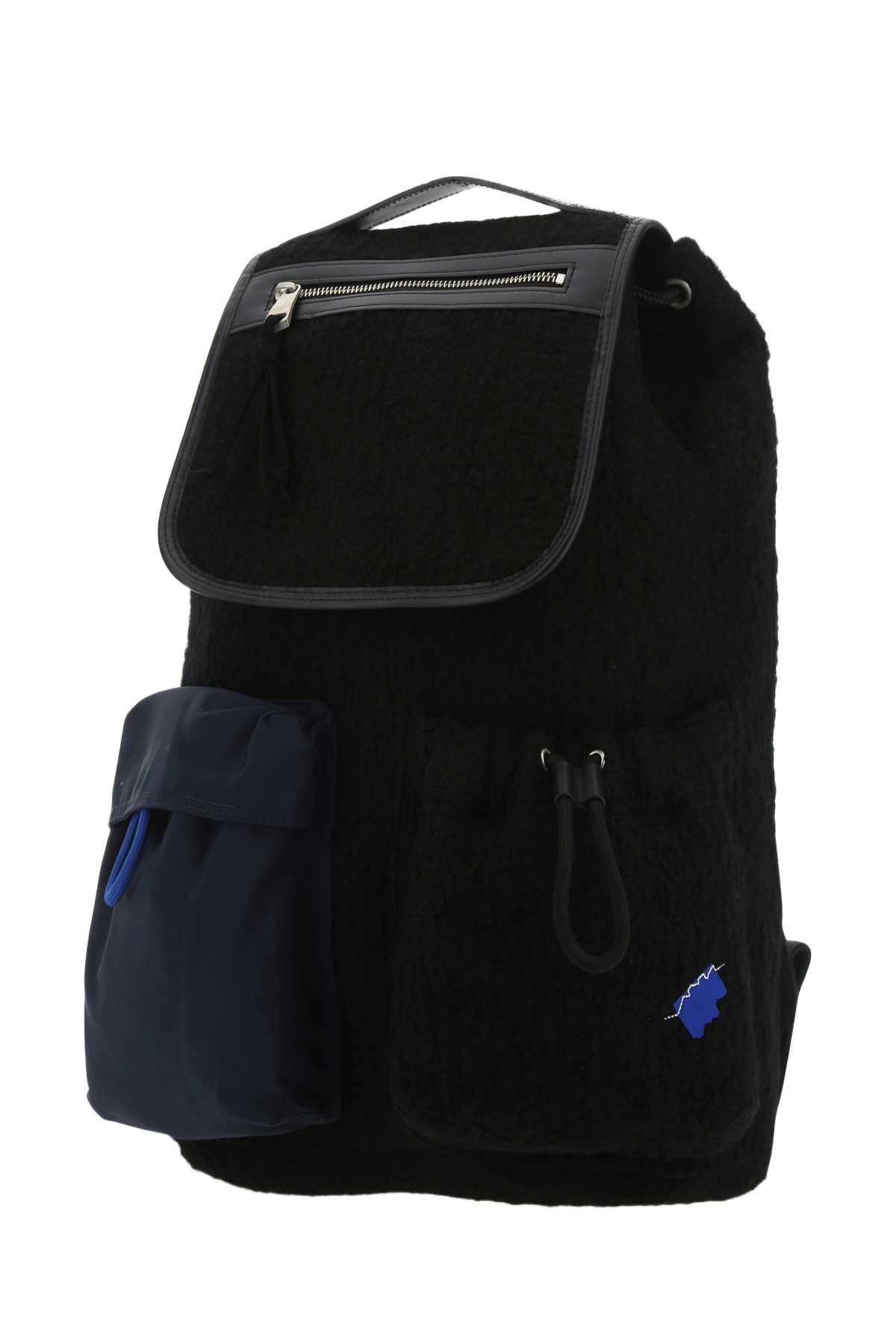 Black Boucle Backpack Zaini