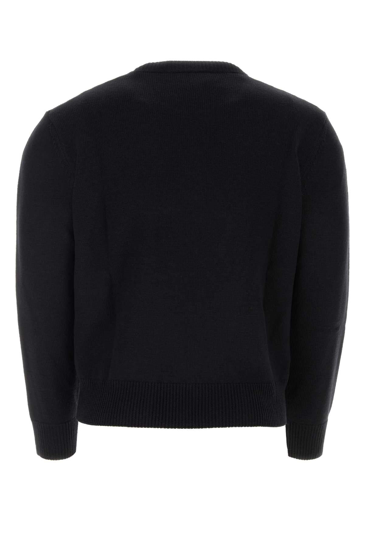 Black Wool Sweater Exterior: Virgin Maglieria