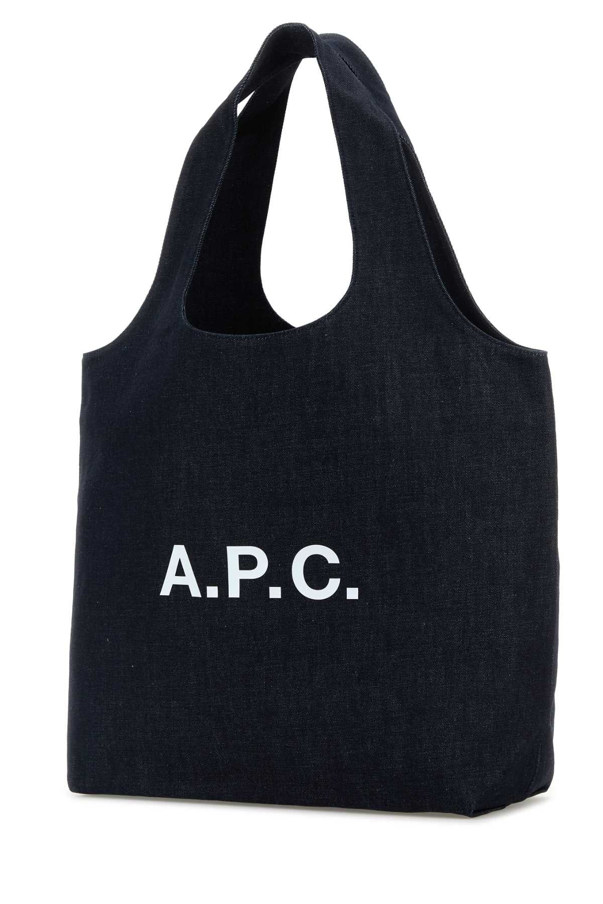 Denim Ninon Shopping Bag Indigo Coton Borse A Mano