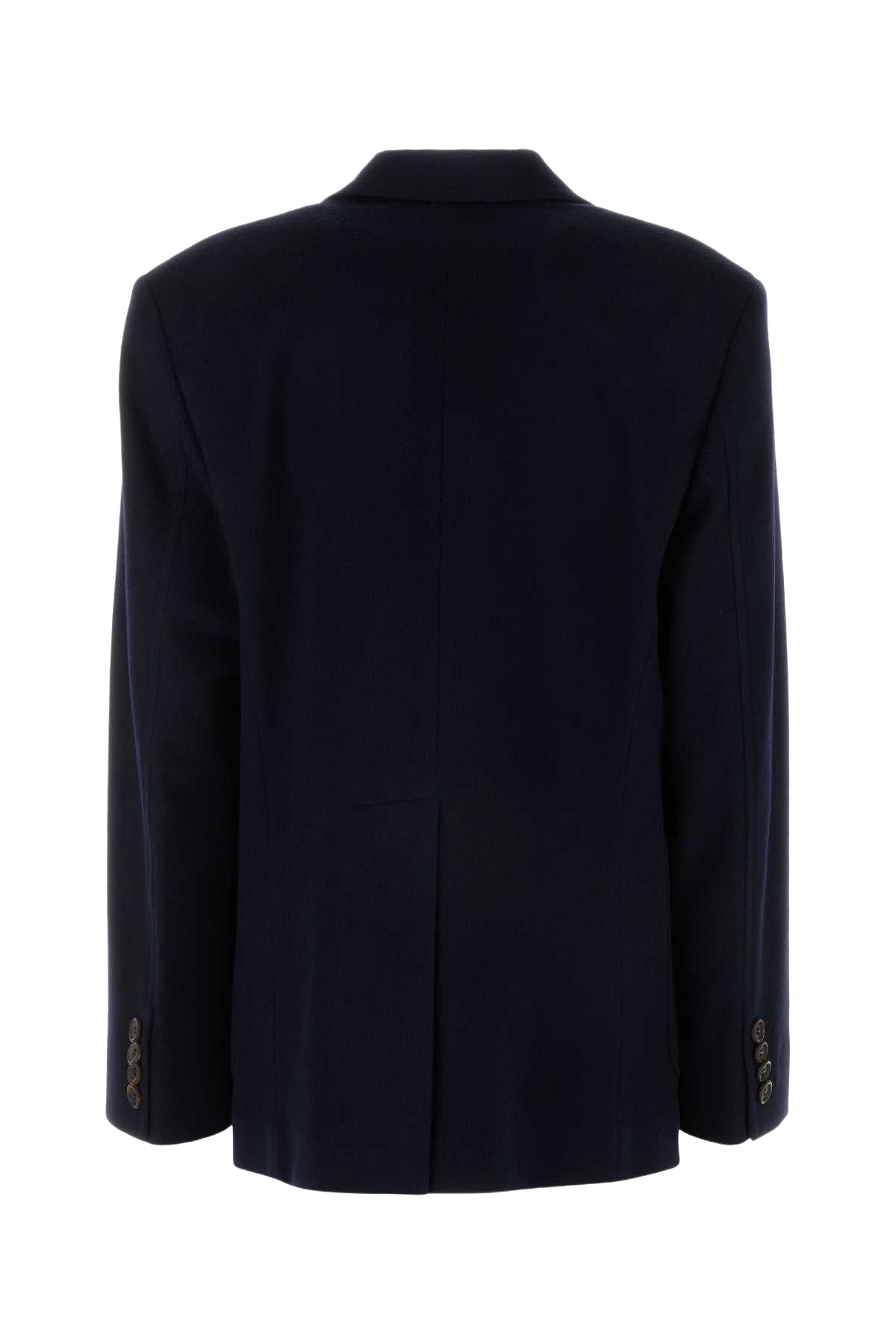 Midnight Blue Wool Blend Blazer Bleu Giacche E Gilet
