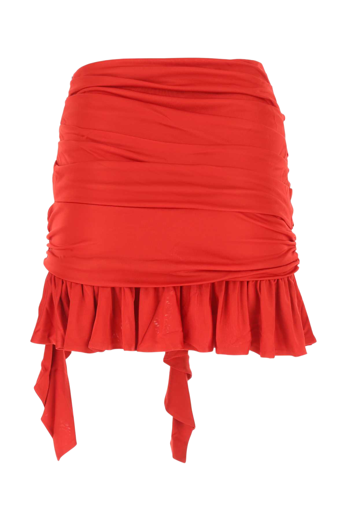 Red Viscose Mini Skirt 1107 Exterior: Gonne