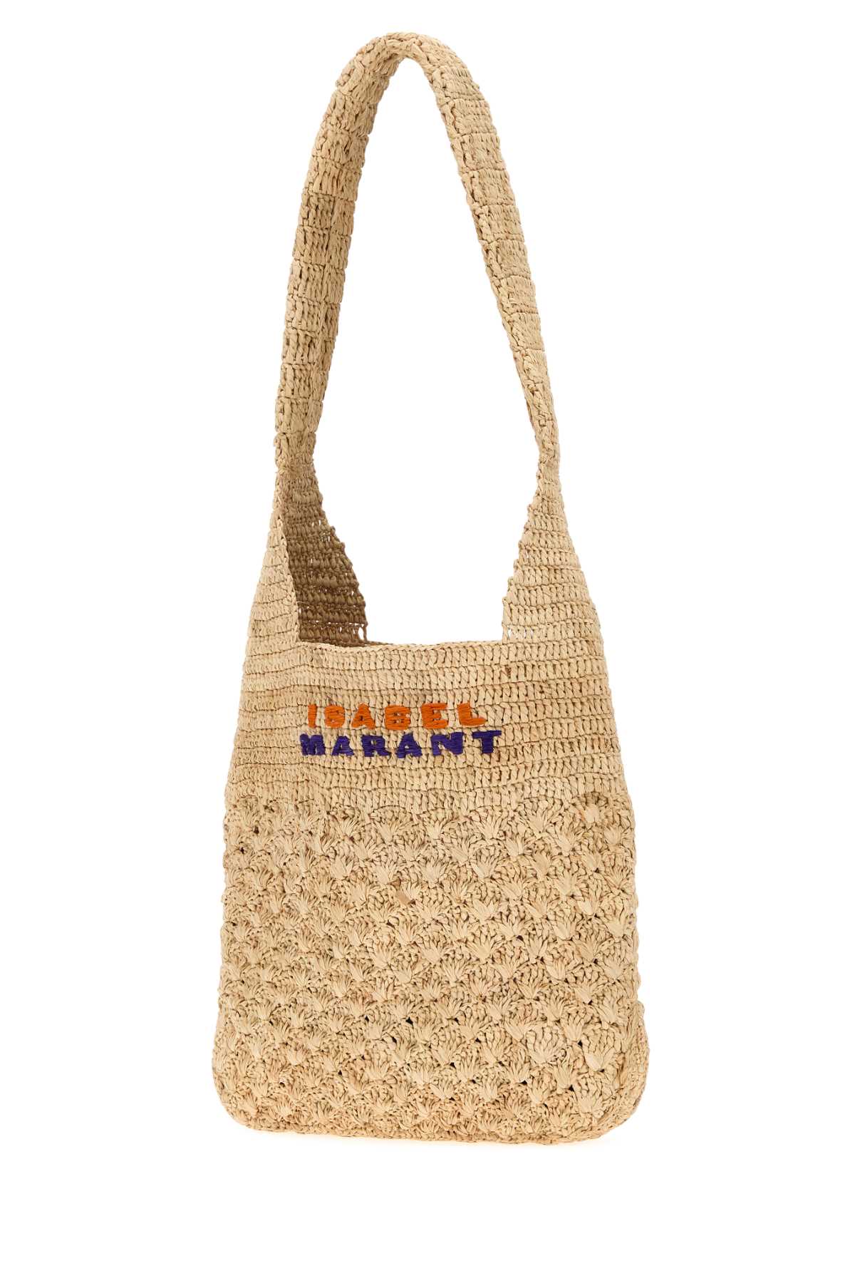 Natural/purple/orange Exterior: Raffia Borse A Mano