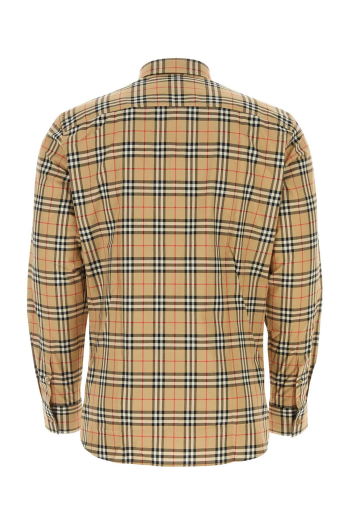 Embroidered Poplin Shirt Archivebeigeipchk Exterior: Cotton Camicie