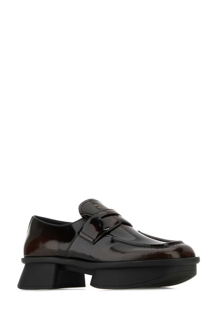 Brown Leather Equal Loafers Bruciato Vitello Mocassini