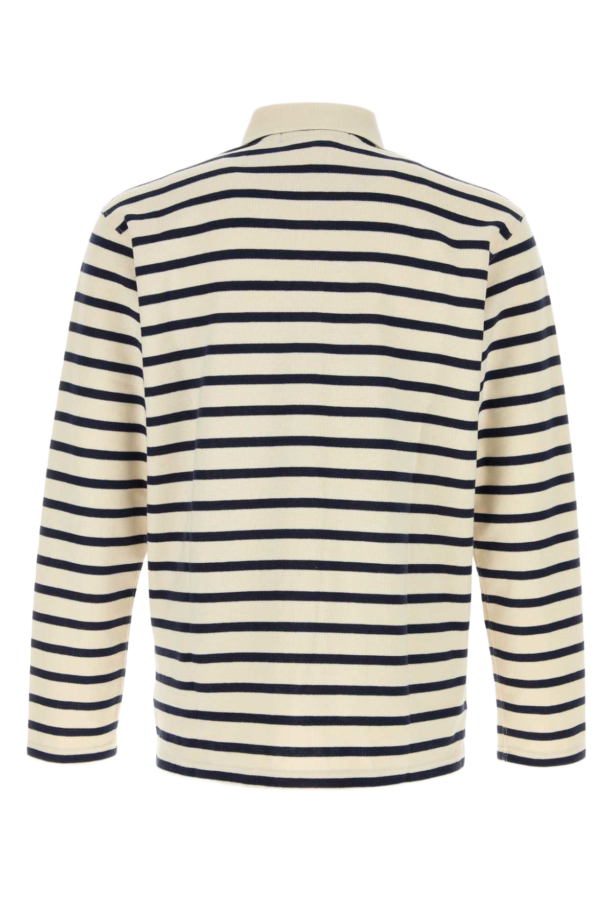 Embroidered Cotton Oversize Polo Shirt Ntrlnavy Exterior: T-shirt