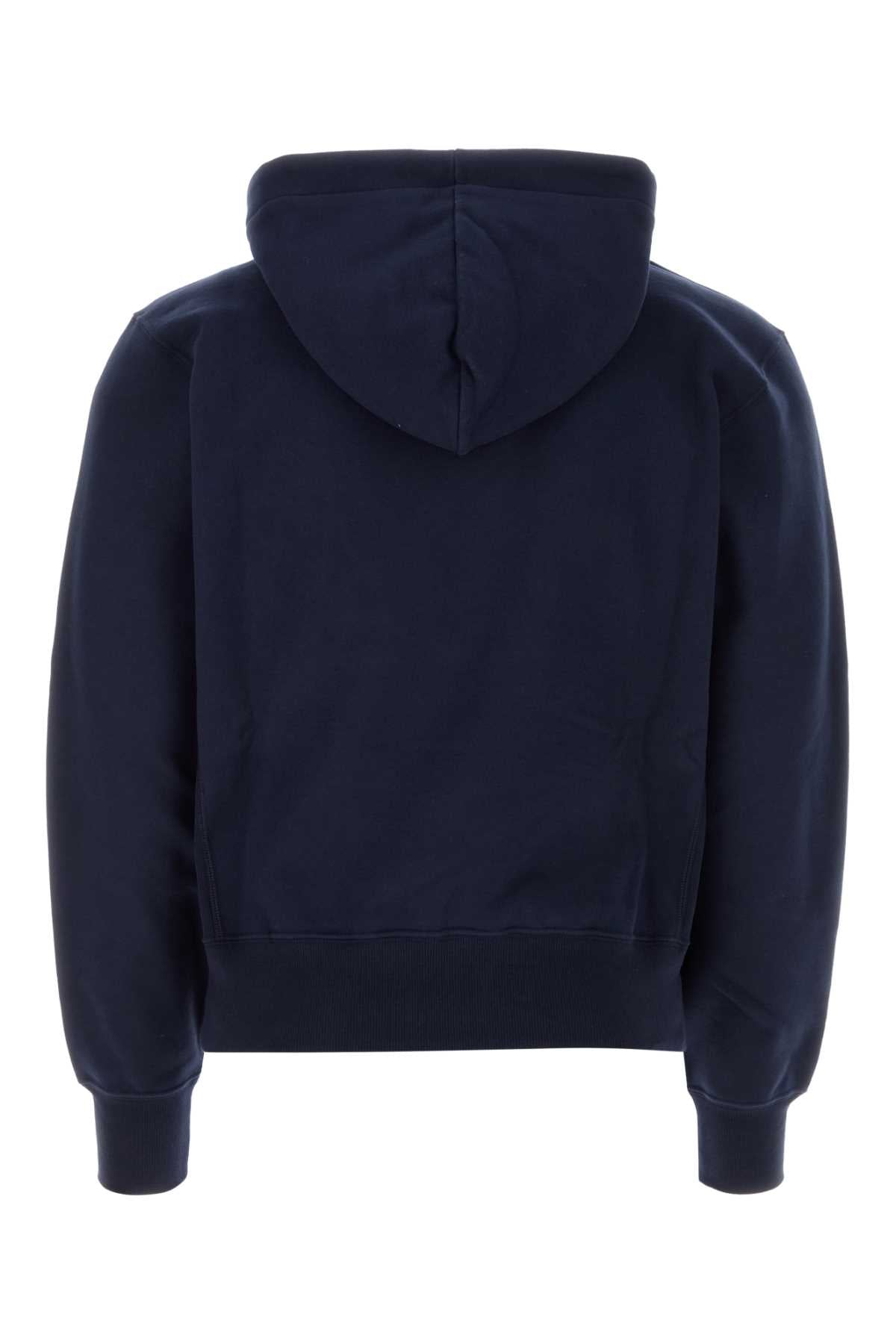 Midnight Blu Cotton Sweatshirt Marine Exterior: Felpe