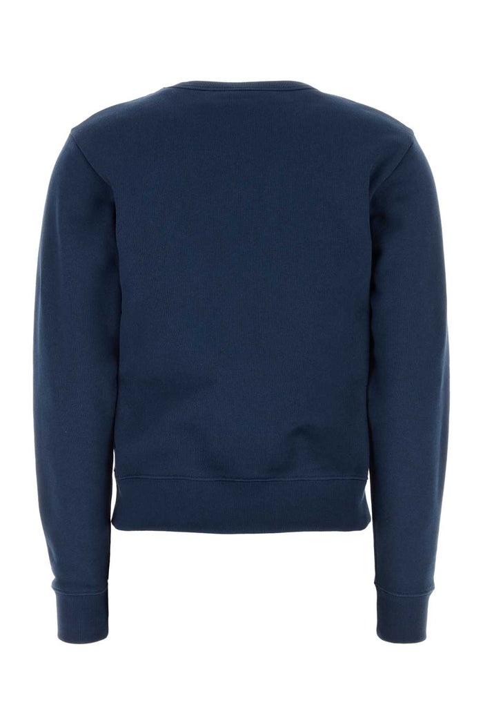 Navy Blue Cotton Sweatshirt Indaco Felpe
