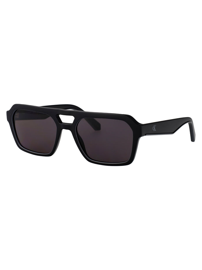 Matte Black Acetate Sunglasses