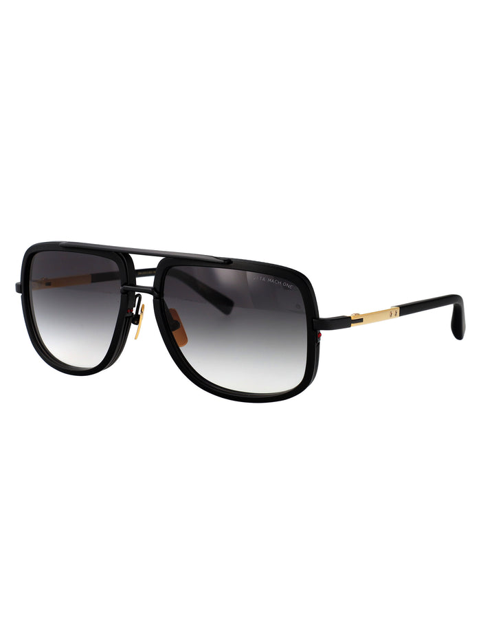 Mach-One Black Metal Sunglasses