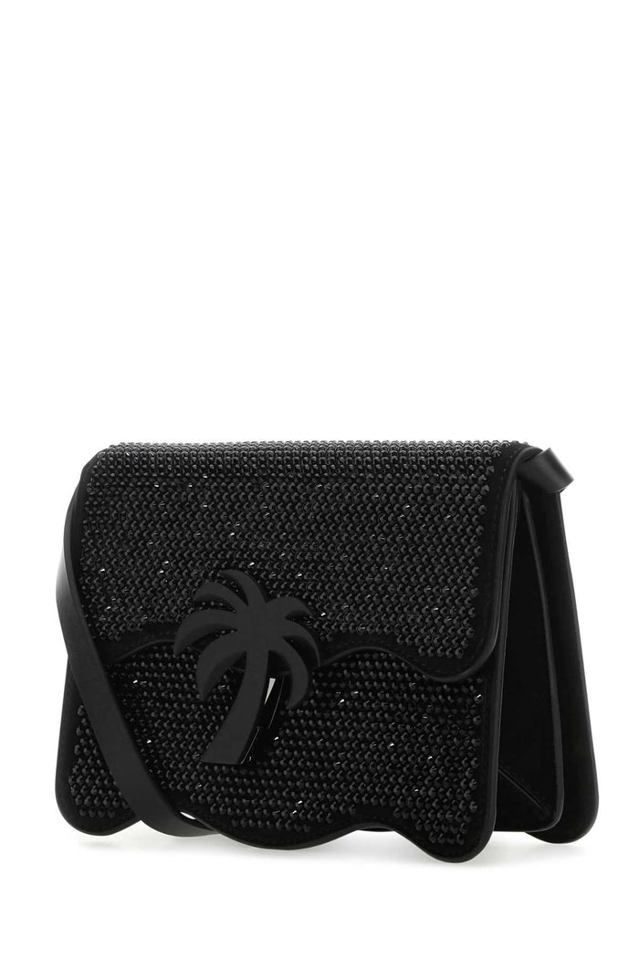 Embellished Suede Palm Beach Crossbody Bag Blacksilv Exterior: Calf Lining: Borse A Tracolla