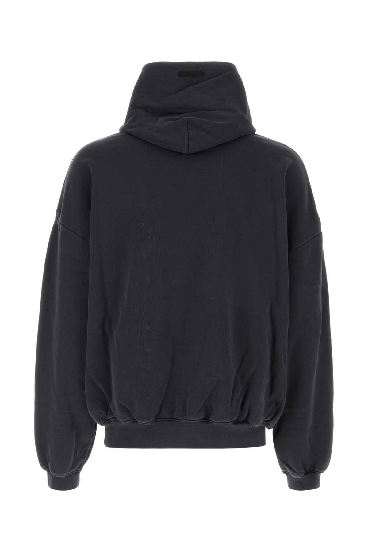 Slate Cotton Oversize Sweatshirt Fadedblack Exterior: Felpe