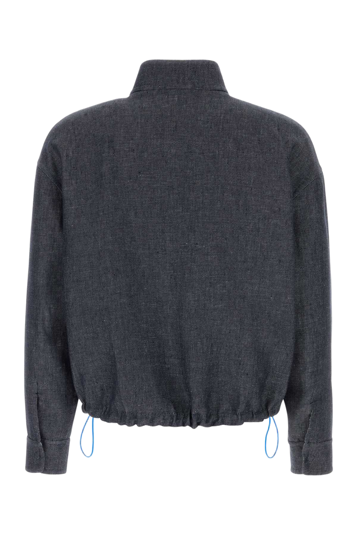 Denim Reversible Jacket Dark Blu Giacche E Gilet