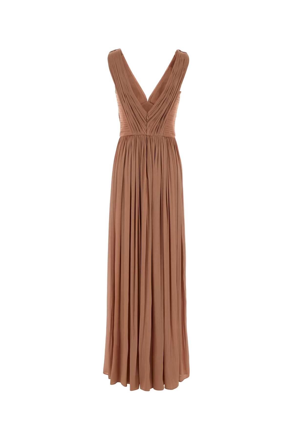 Powder Pink Georgette Anilia Long Dress 2475poudre Exterior: Polyester Abiti Lunghi
