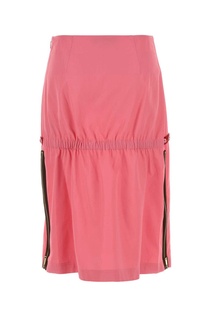 Fluo Pink Viscose Blend Skirt Azalea-26 Gonne