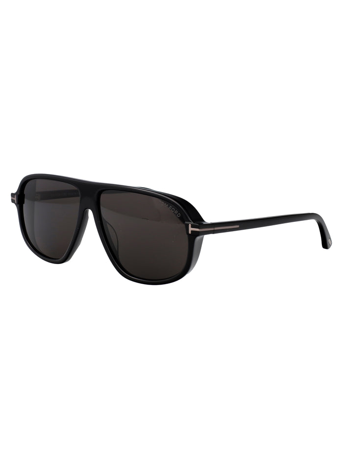 Ft1208-N 01a Nero Lucido / Fumo Acetate Sunglasses