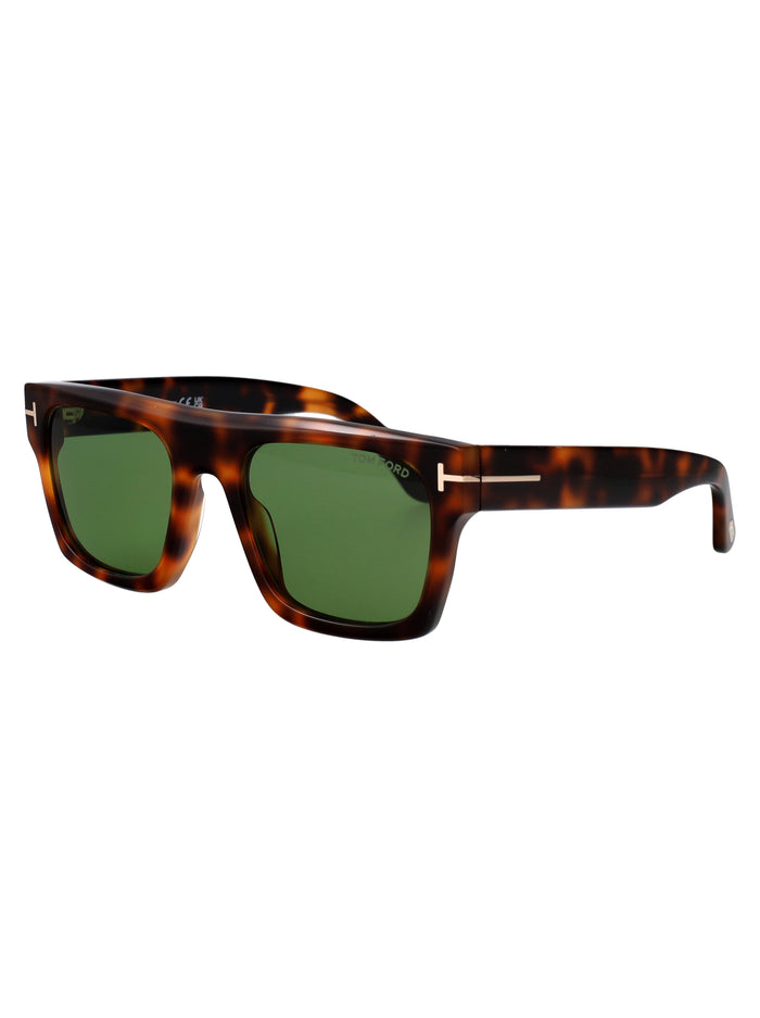 Ft1337 53n Avana Bionda / Verde Acetate Sunglasses