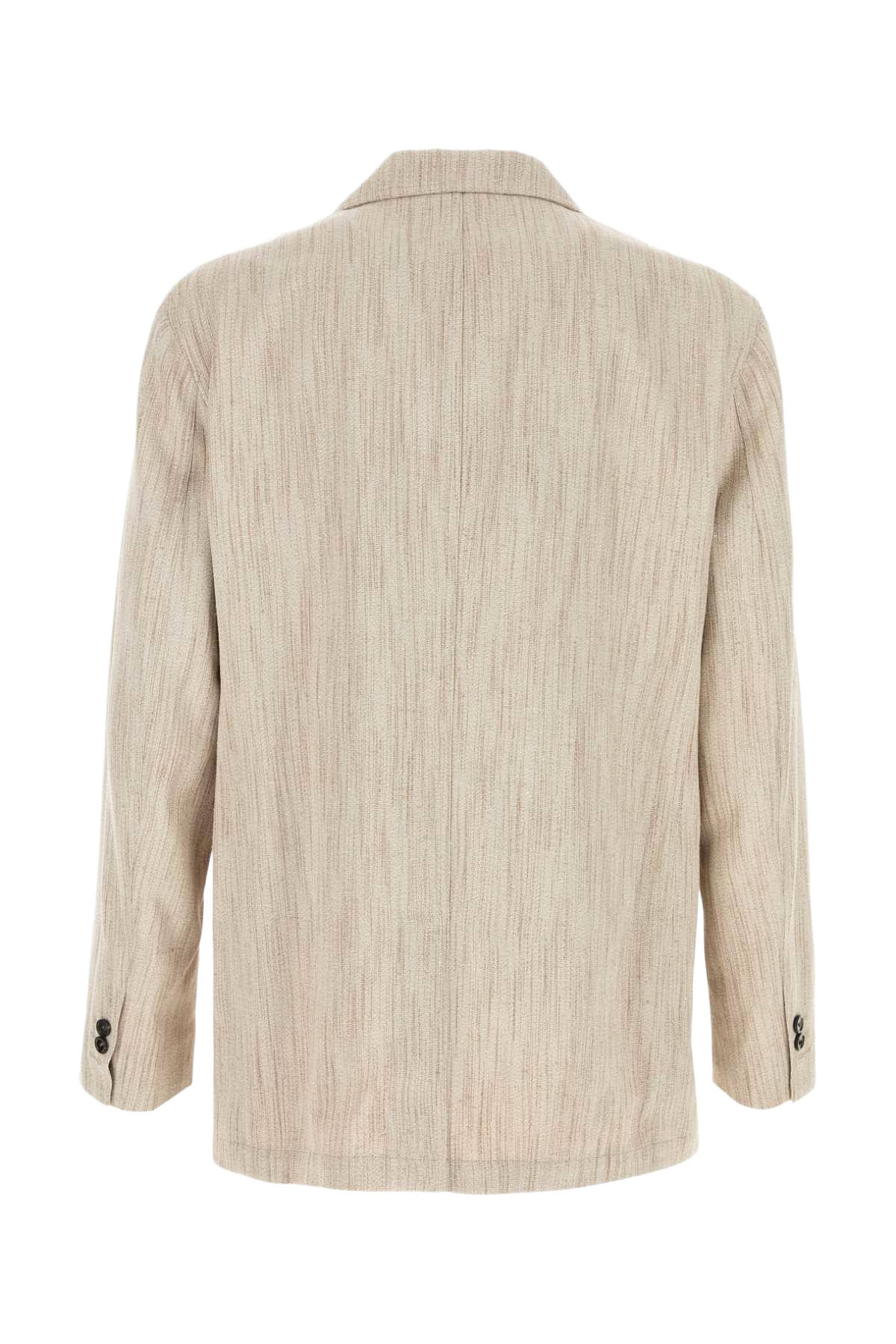Melange Sand Viscose Blend Blazer Greyputty Giacche E Gilet