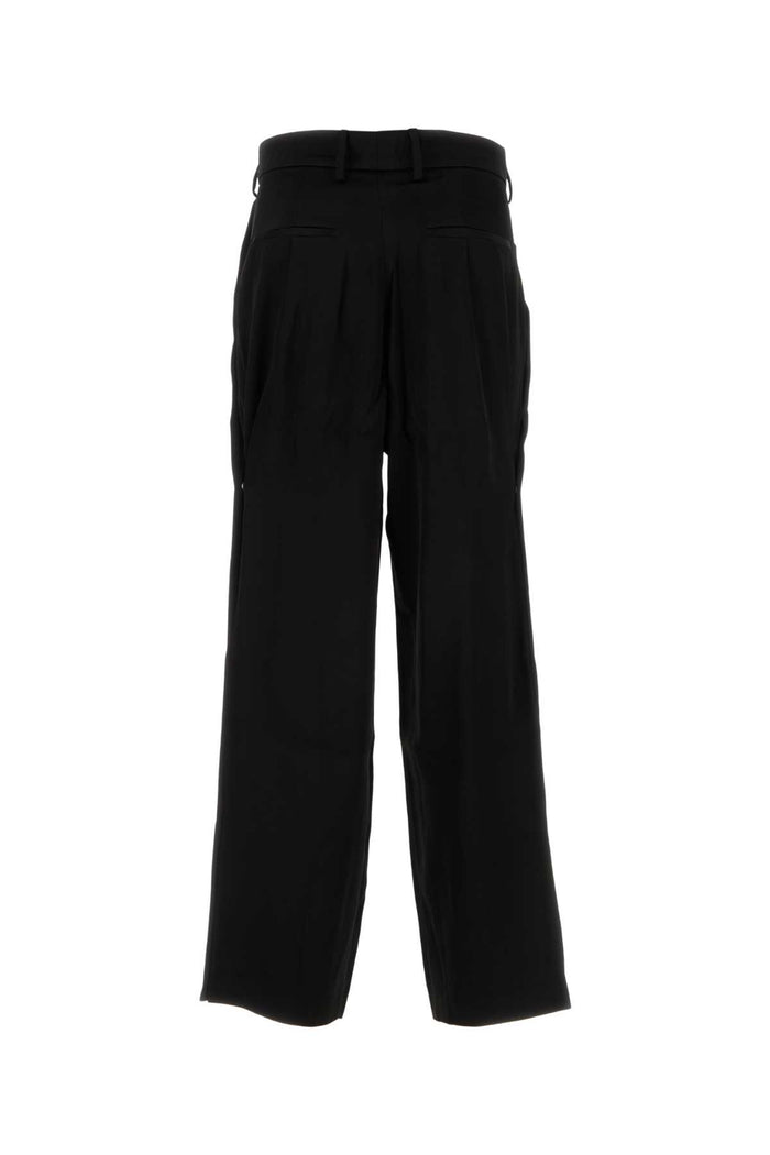 Aw23maw015 001 Blackviscose Exterior: Viscose Pantaloni
