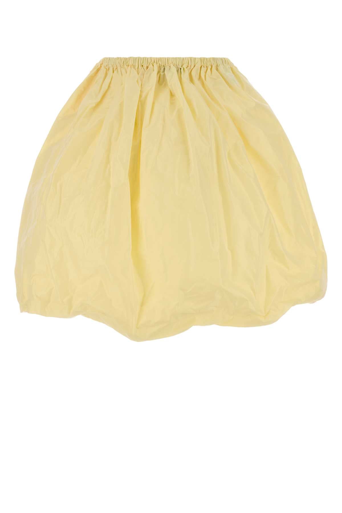Cream Taffeta Skirt Crema Exterior: Silk Gonne