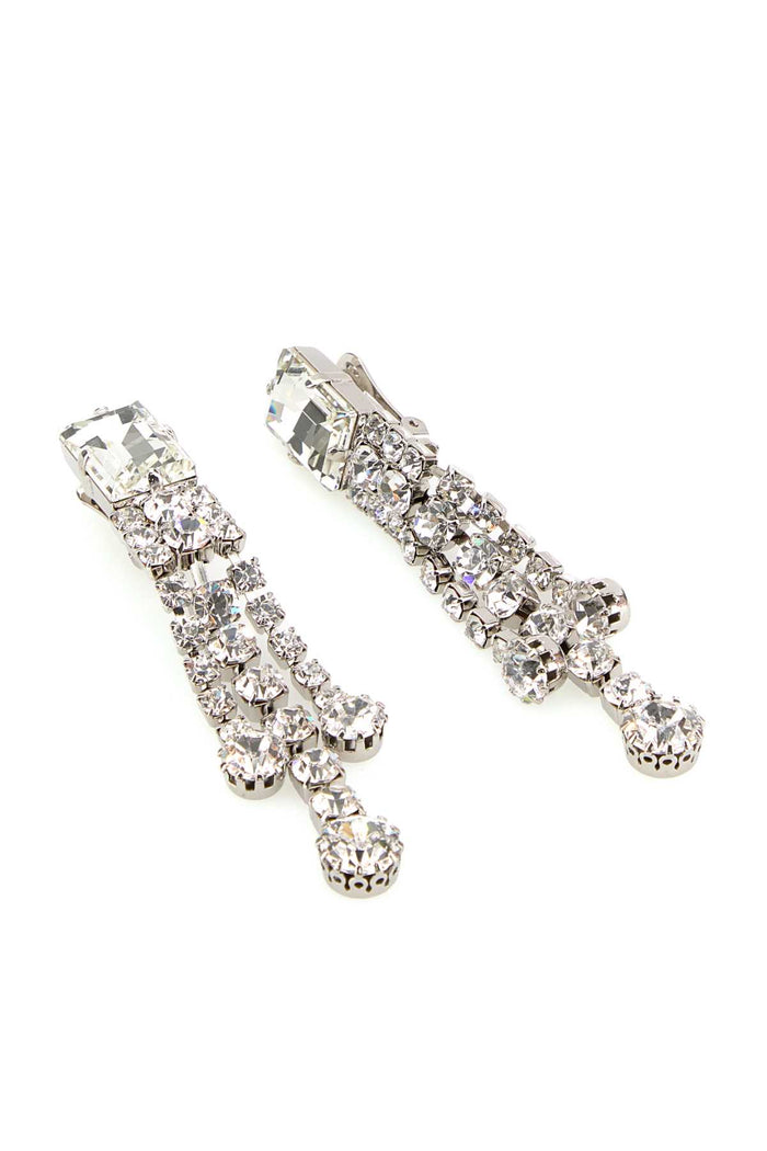 Embellished Metal Earrings Crysilver Orecchini