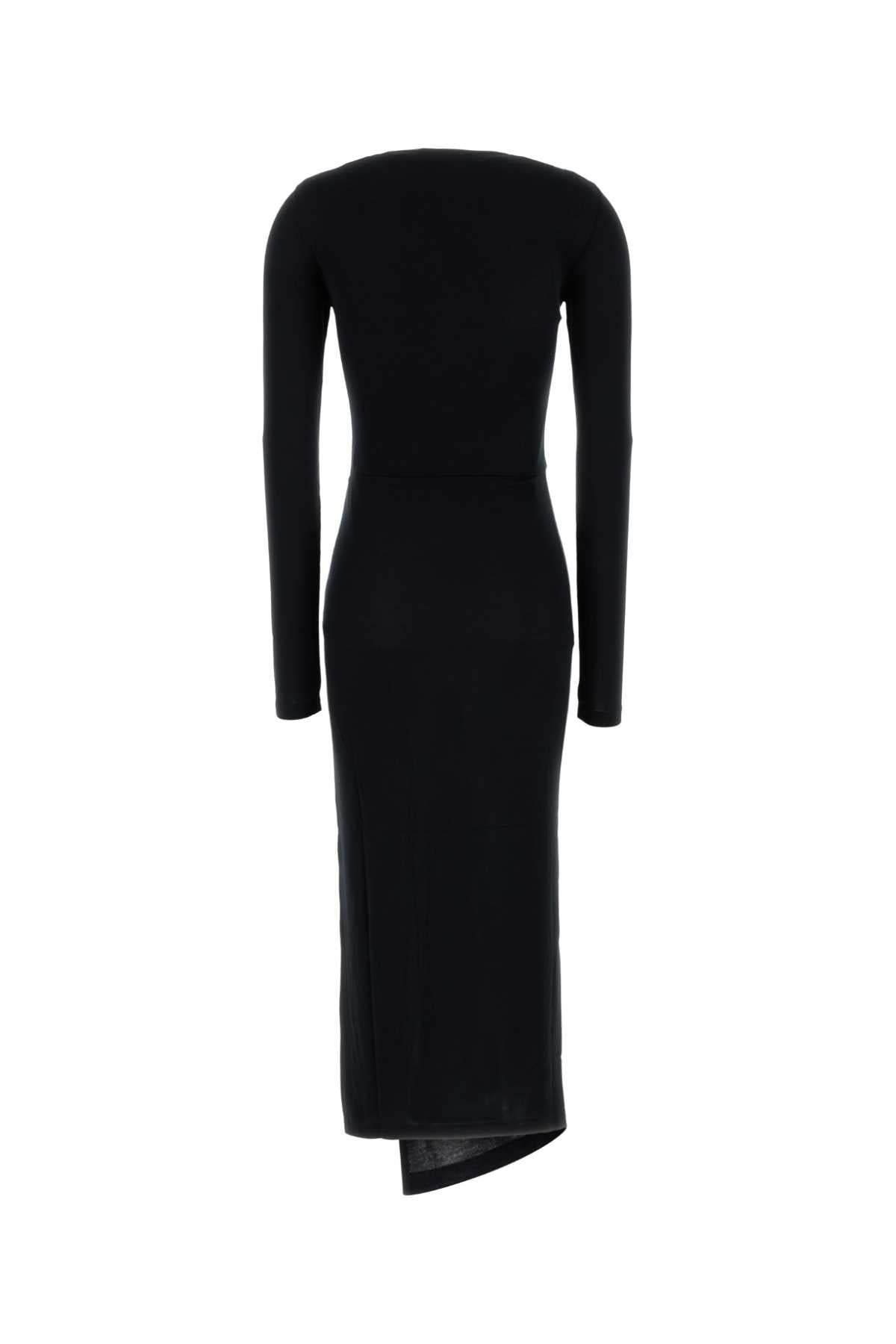 Black Stretch Modal Jelina Dress Exterior: Elastane Abiti