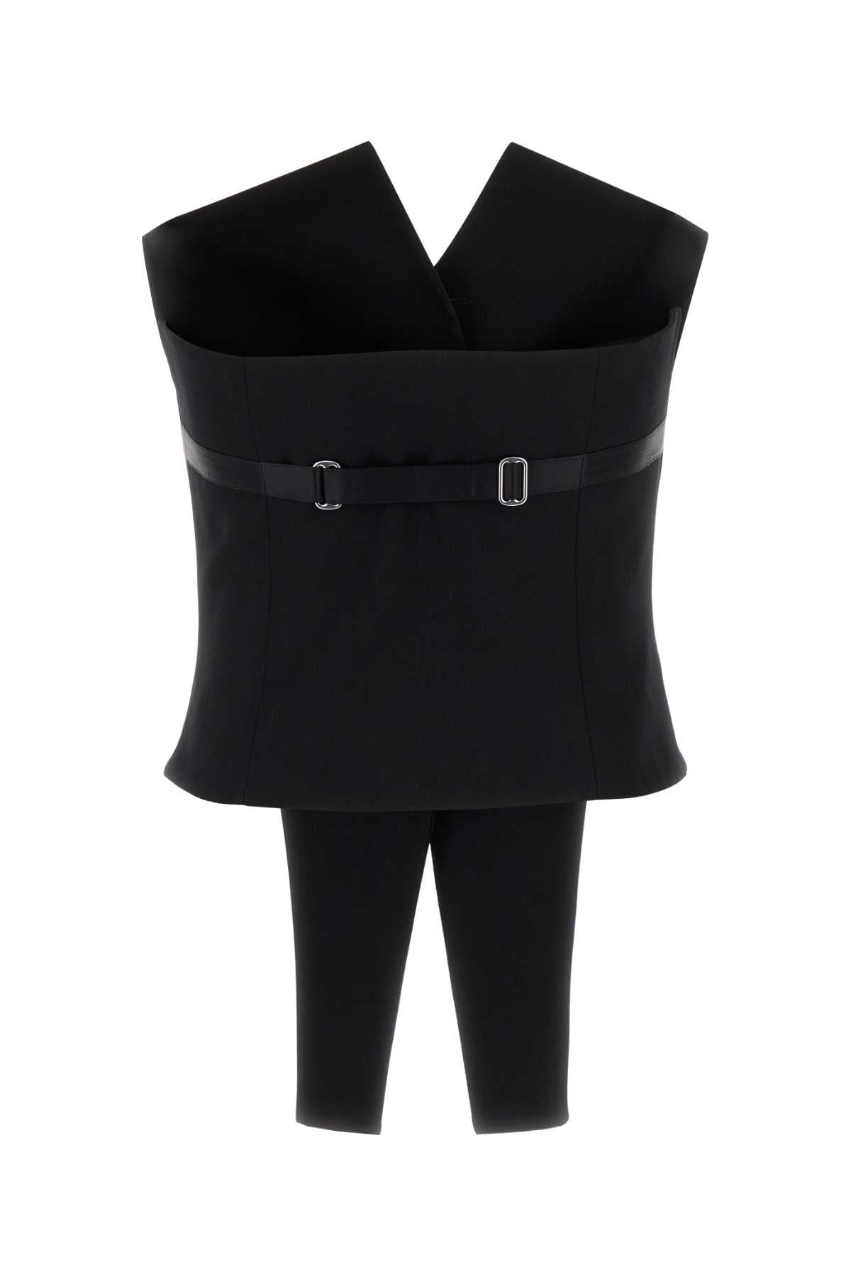 Black Wool Vest Abiti